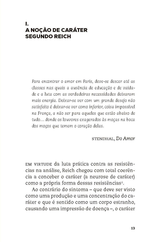 Sobre a Análise do Caráter